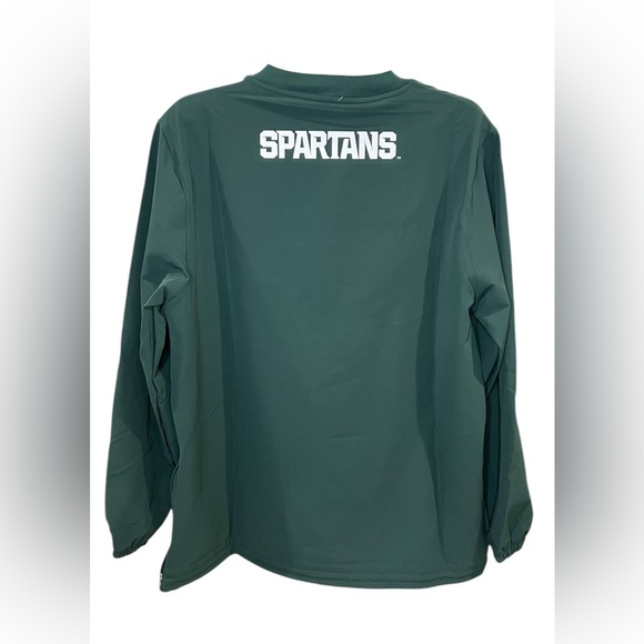 Nike Michigan State Spartans Green Long Sleeve Jacket Pullover - Picture 2 of 5